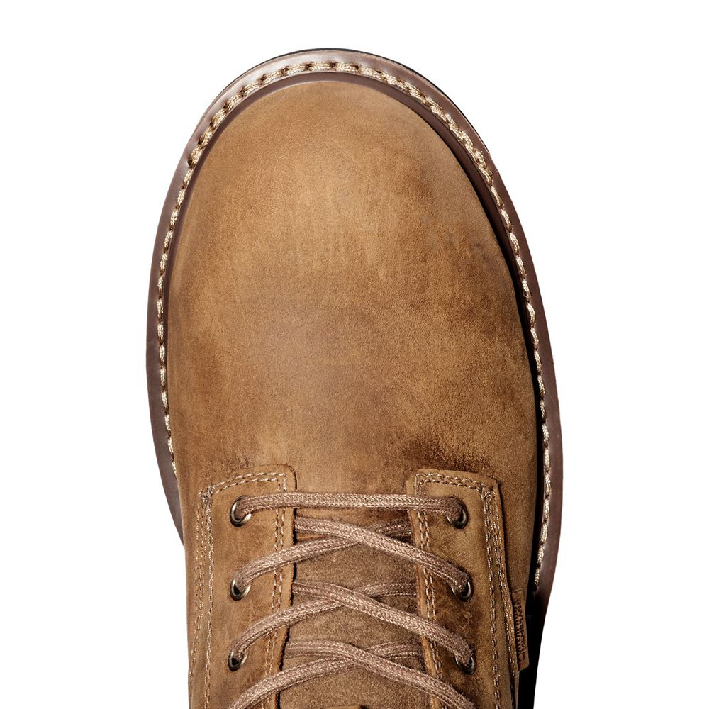 Timberland Pro Μποτακια Ανδρικα Καφε - Millworks 6\" Comp Toe - Greece 4089275-HC